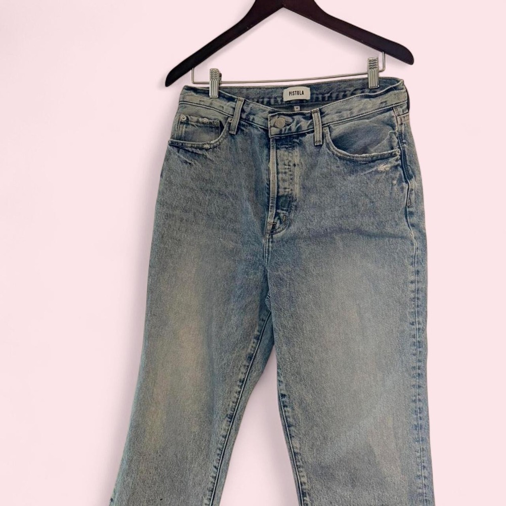 Pistola Light Wash Straight Leg Jeans Size 30
